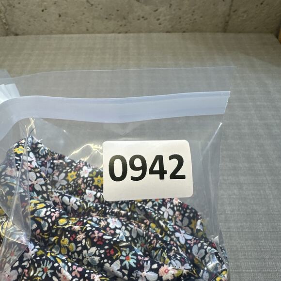 LOFT Pants Womens XL Black Floral Cropped Pull On Wide‎ Leg Boho Cottagecore New - Picture 7 of 7